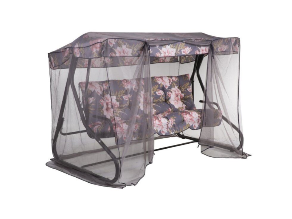 Zahradní houpačka Milano Black Edition s moskytiérou A091-23IB PATIO