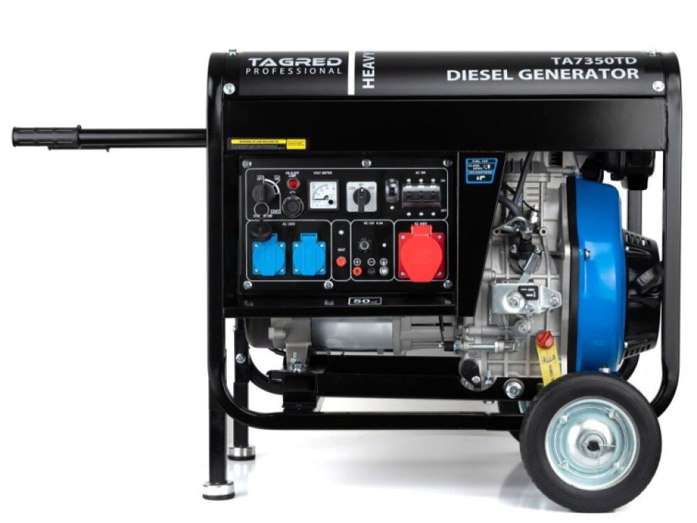 Dieselová elektrocentrála 7350W 230/400V 5000W AVR + KOLEČKA TA7350TD