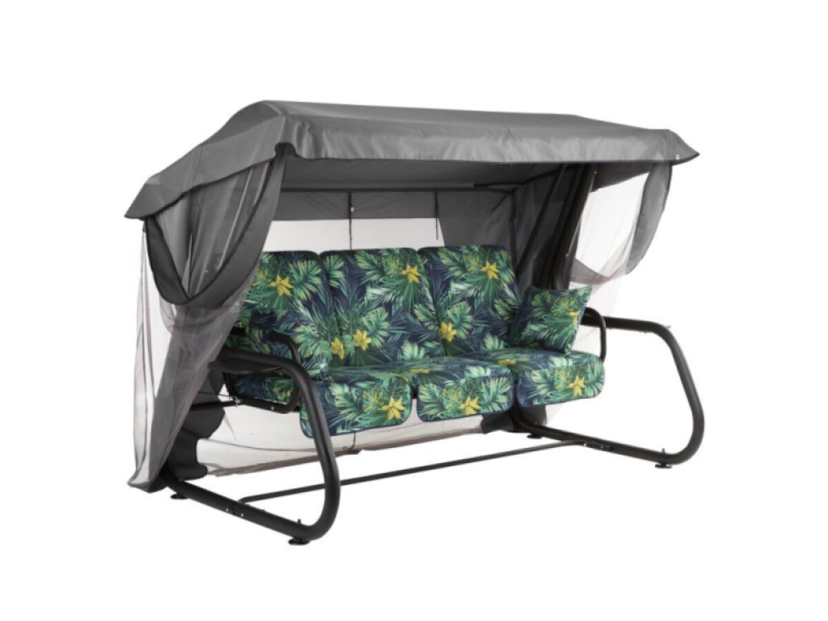 Zahradní houpačka Venezia s moskytiérou a bočními stolky G051-02PB PATIO