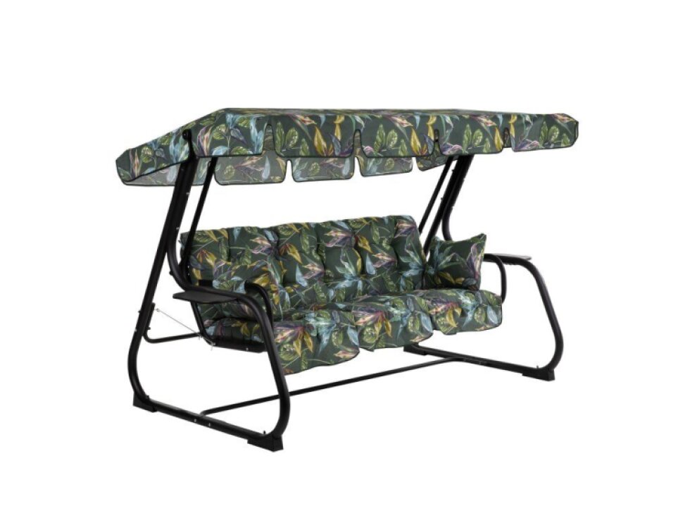 Zahradní houpačka Parma Black Edition s bočními stolky G058-02PB PATIO