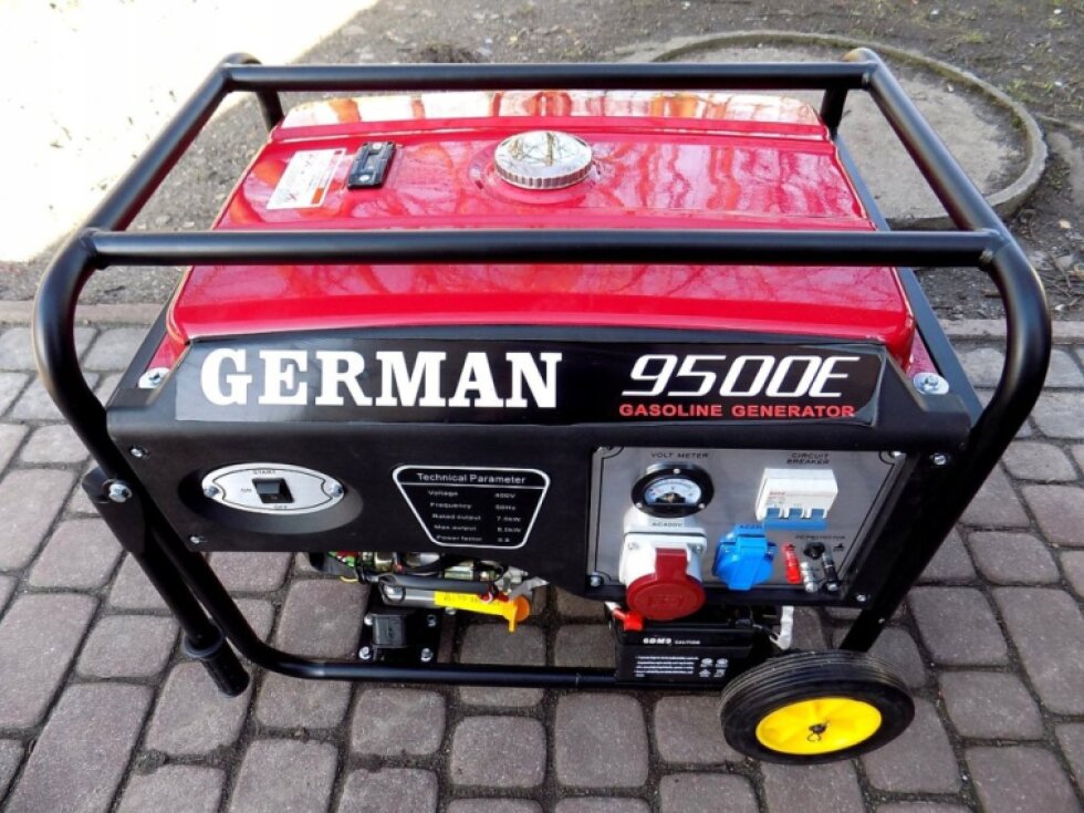Benzínová elektrocentrála s AVR 8kW 230/400V s el. startem GERMAN