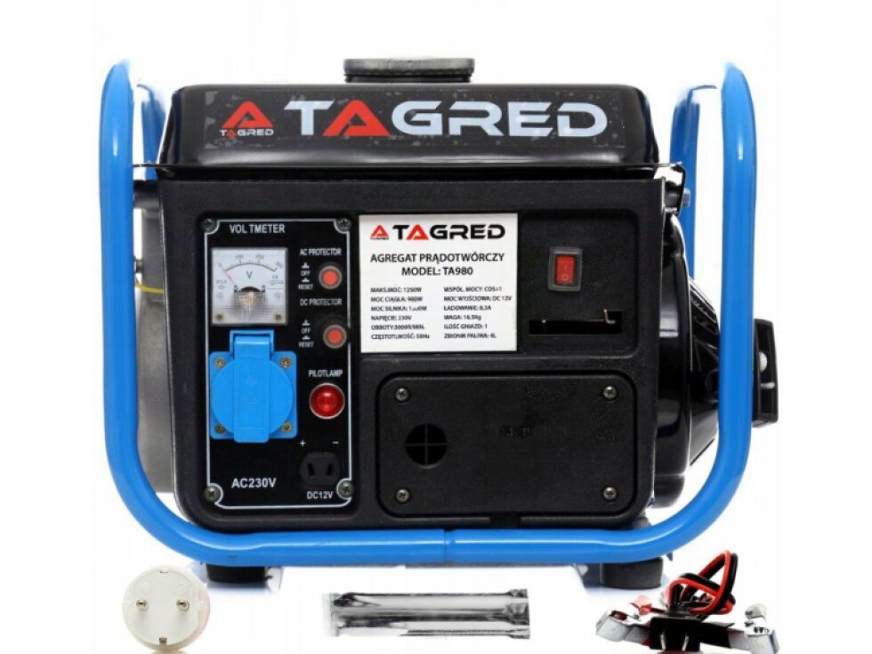 Generátor, elektrocentrála Tagred 1250W, 230V TA980