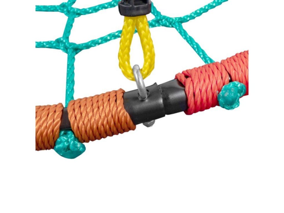 Aga Závěsný houpací kruh, Relaxační, 120 cm, Nosnost 150 kg, Hnízdo, Barevná, Kov, Látka