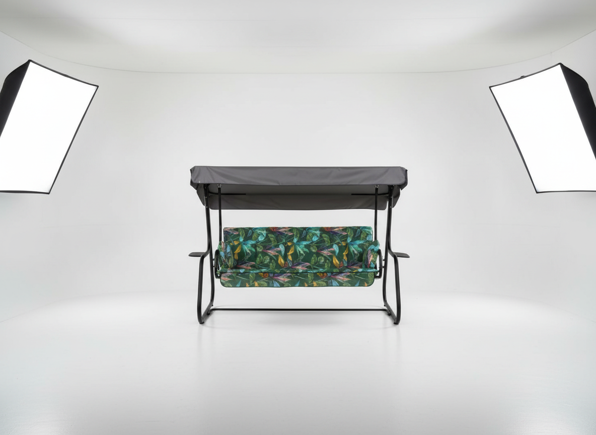 Zahradní houpačka Vita Black Edition s bočními stolky G058-02PB PATIO