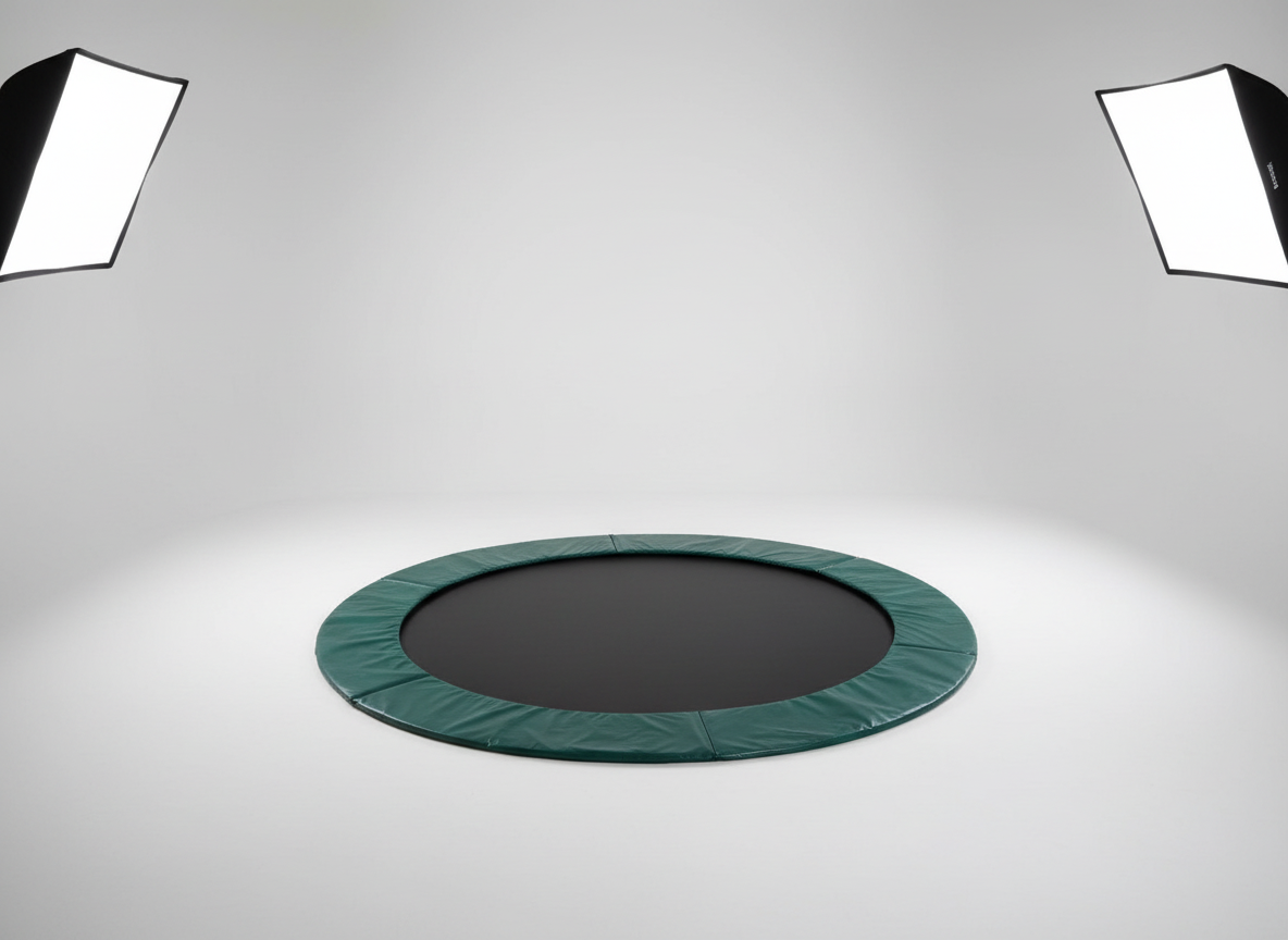 Aga Ochranný kryt pružin na trampolínu, 518 cm, Tmavě zelený, PVC