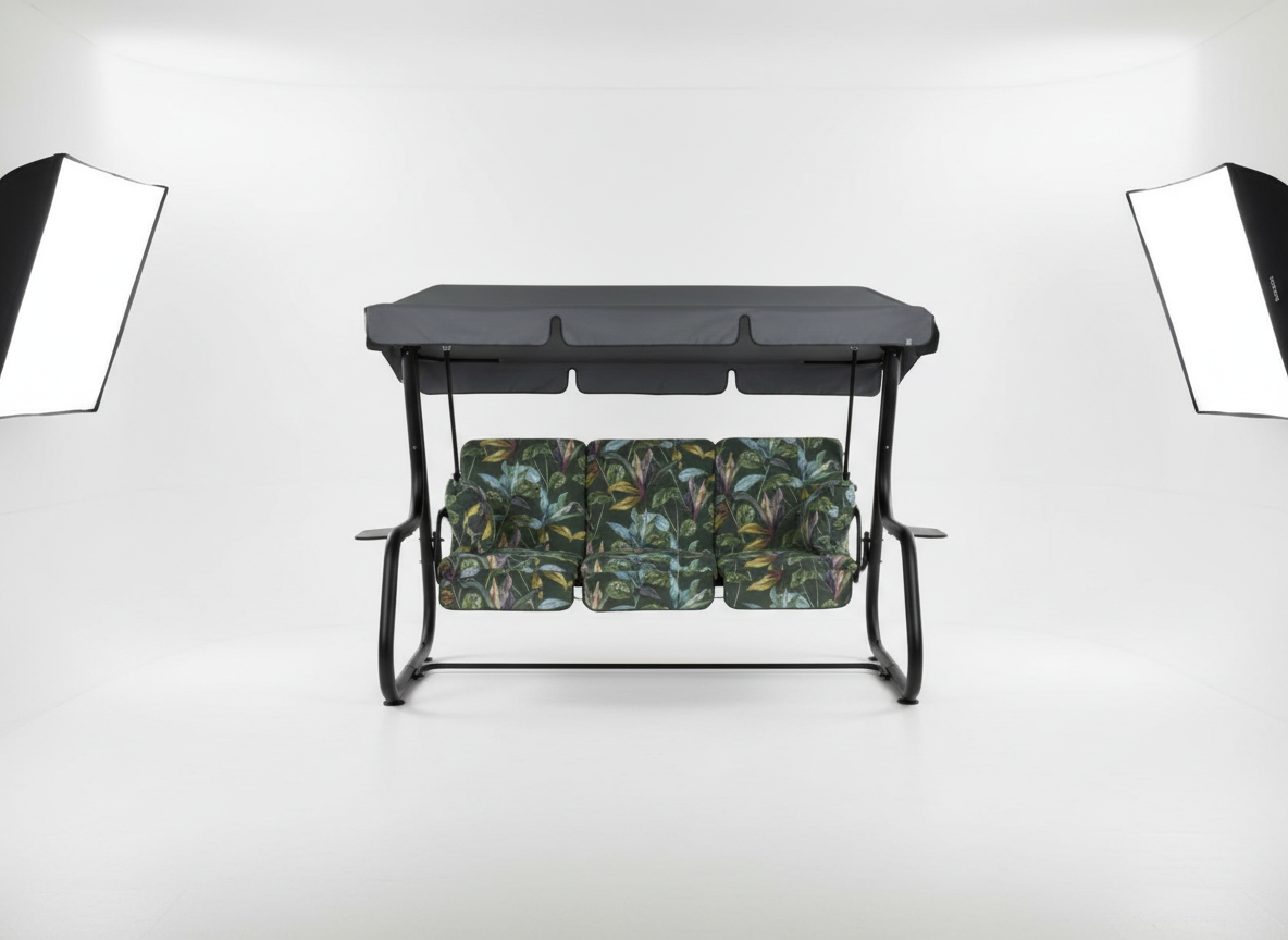 Zahradní houpačka Rimini Black Edition s bočními stolky G058-02PB PATIO