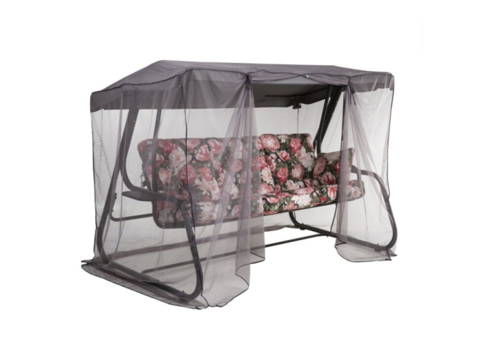 Zahradní houpačka s moskytiérou a s bočními stolky Celebes Plus Black Edition A101-02PB PATIO