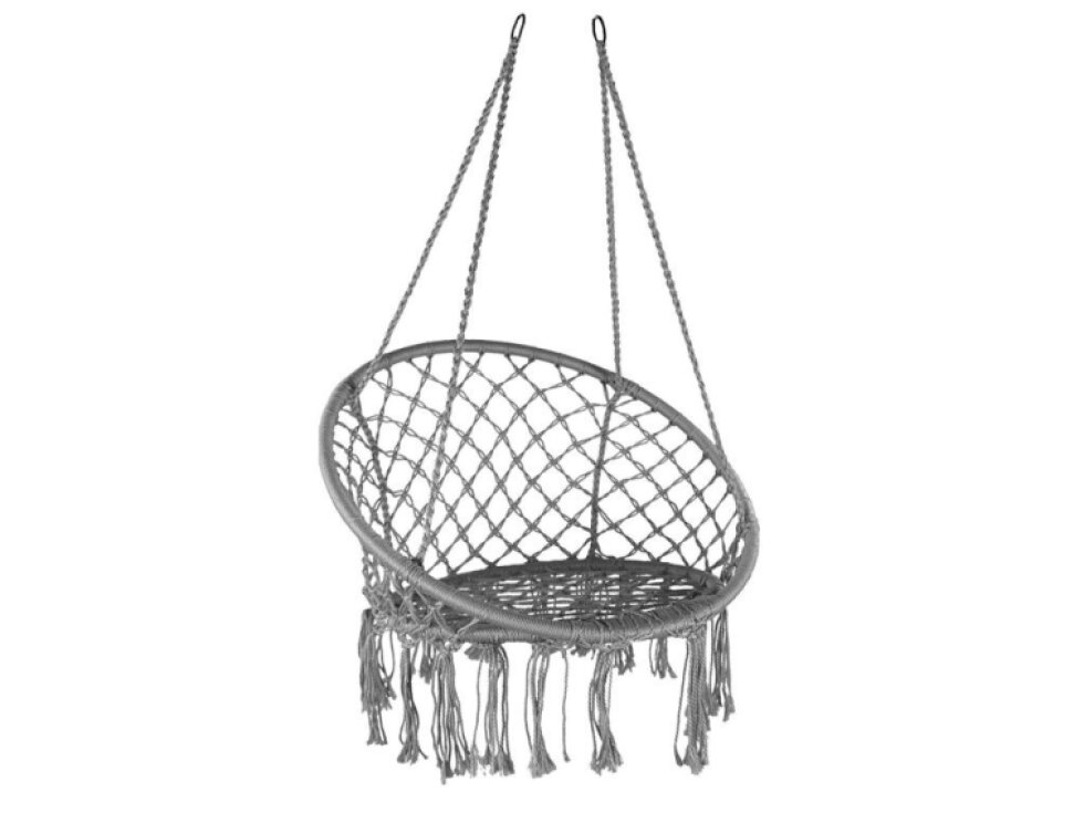 Závěsné křeslo Kolumbia šedé