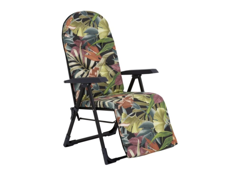 Polohovací zahradní křeslo s podnožkou Galaxy Plus Black Edition G052-23IB PATIO