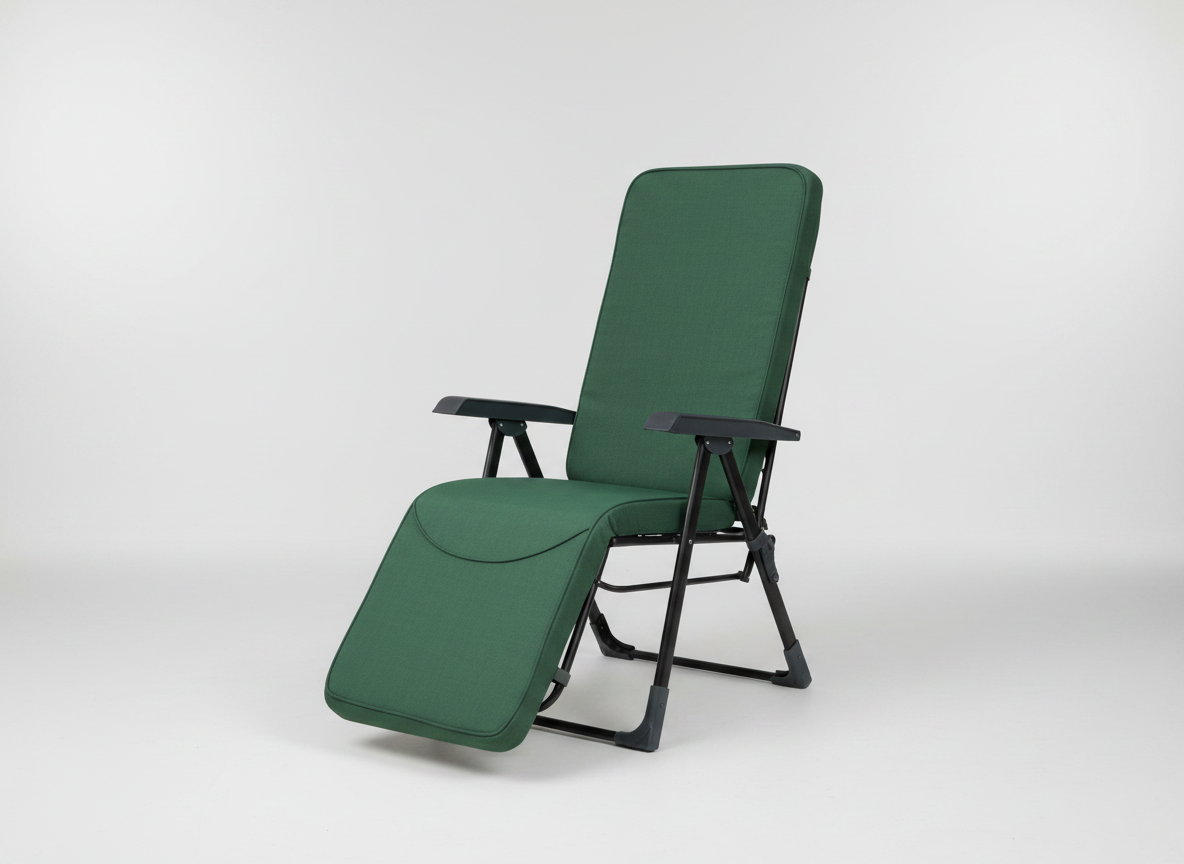 Polohovací zahradní křeslo s podnožkou Modena Plus Square Black Edition H024-32PB PATIO