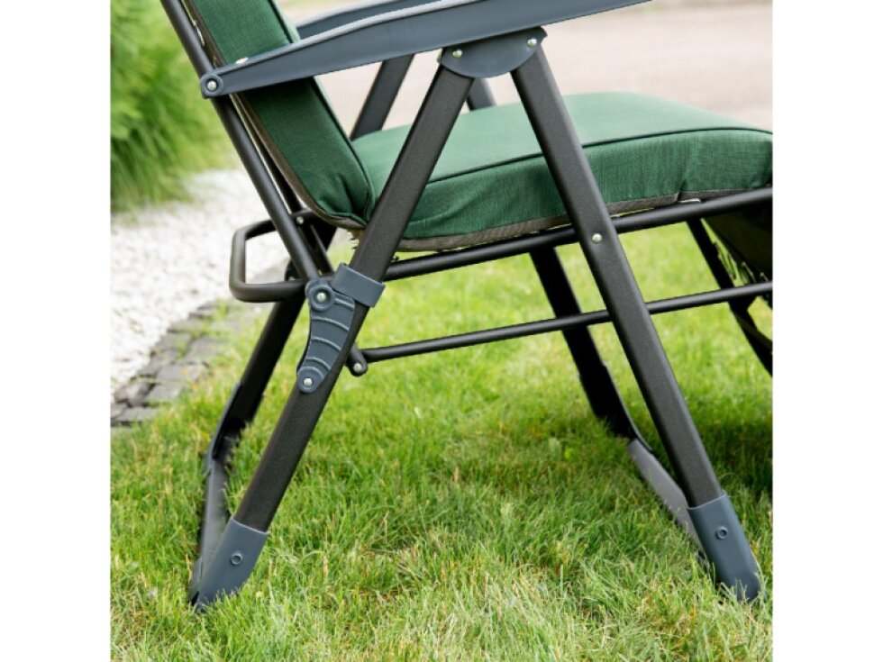 Polohovací zahradní křeslo s podnožkou Modena Plus Square Black Edition H024-32PB PATIO