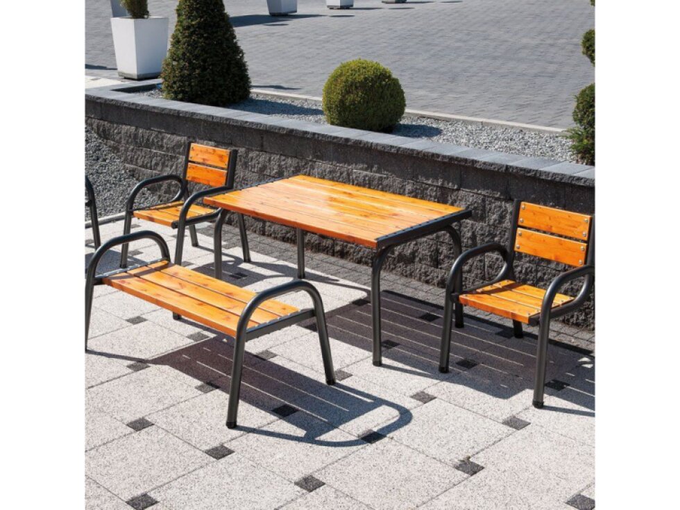 Dřevěná zahradní židle Park Lux 65 x 74 x 86 cm PATIO