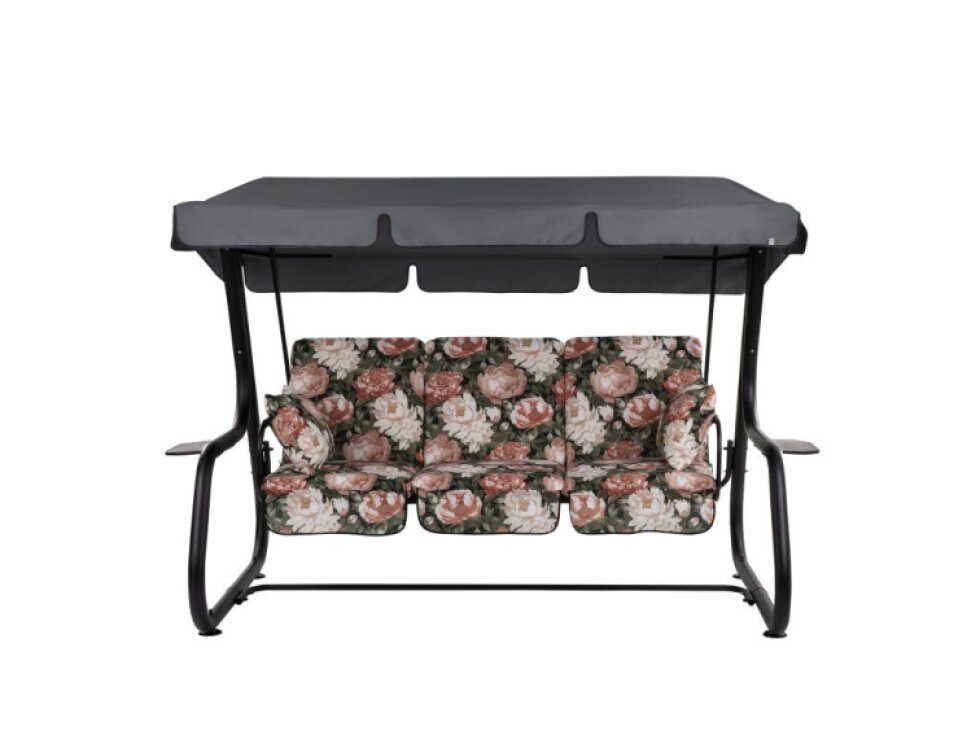 Zahradní houpačka Rimini Black Edition s bočními stolky A101-23PB PATIO