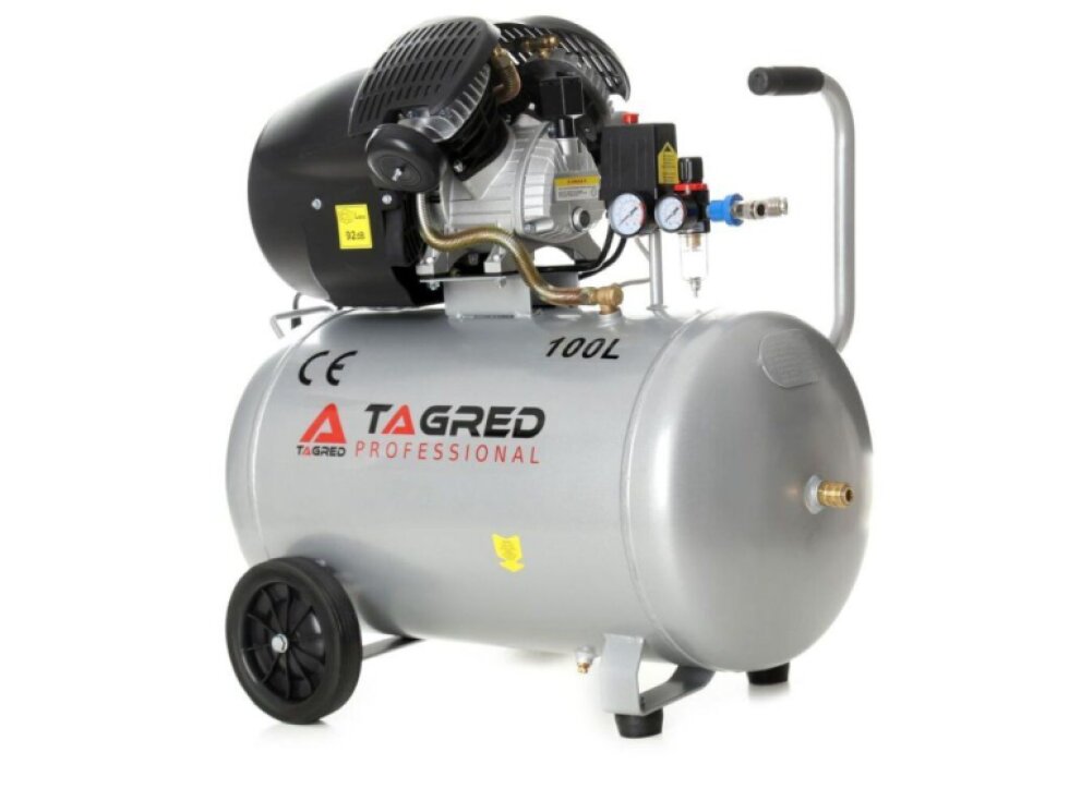 Olejový kompresor 100l, 230V, TAGRED TA361 + separátor