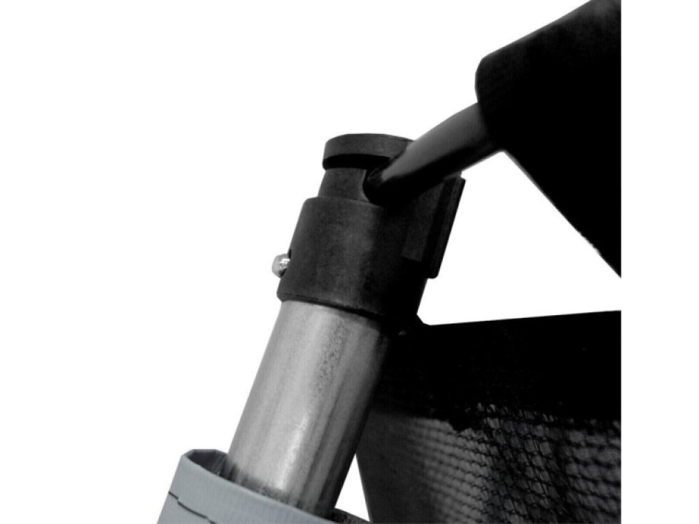 Aga Trampolína SPORT EXCLUSIVE Komplet, odolná, 250 cm, Šedá, Vnitřní síť, Nosnost 120 kg, Výška 235 cm, Ocel, 48 pružin