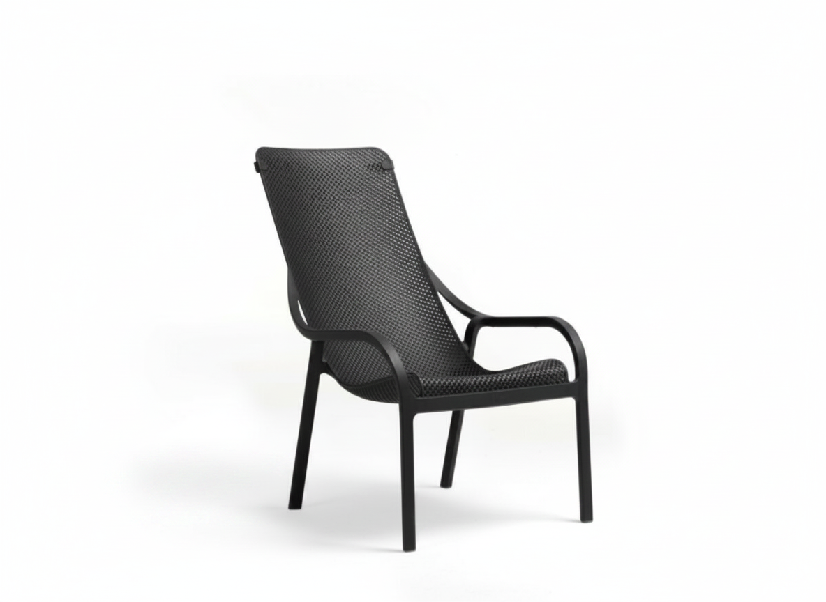Plastové zahradní křeslo Net Lounge Antracite NARDI
