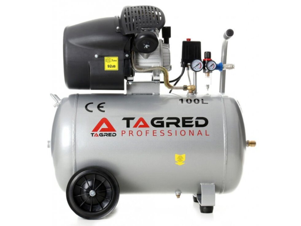 Olejový kompresor 100l, 230V, TAGRED TA361 + separátor