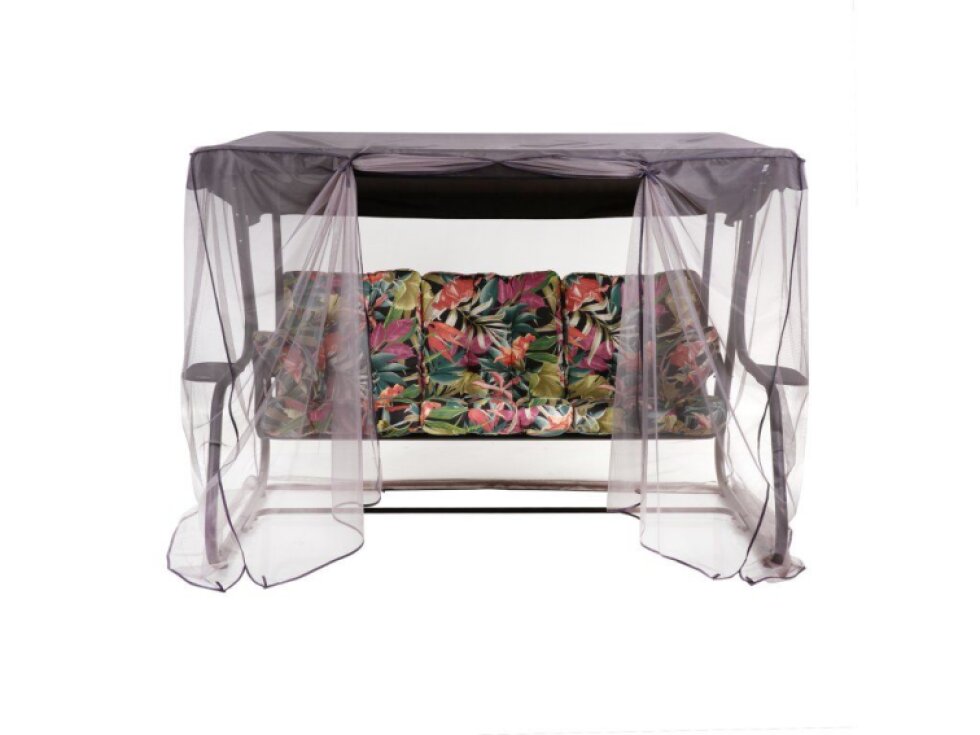 Zahradní houpačka s moskytiérou a s bočními stolky Celebes Plus Black Edition G052-23IB PATIO