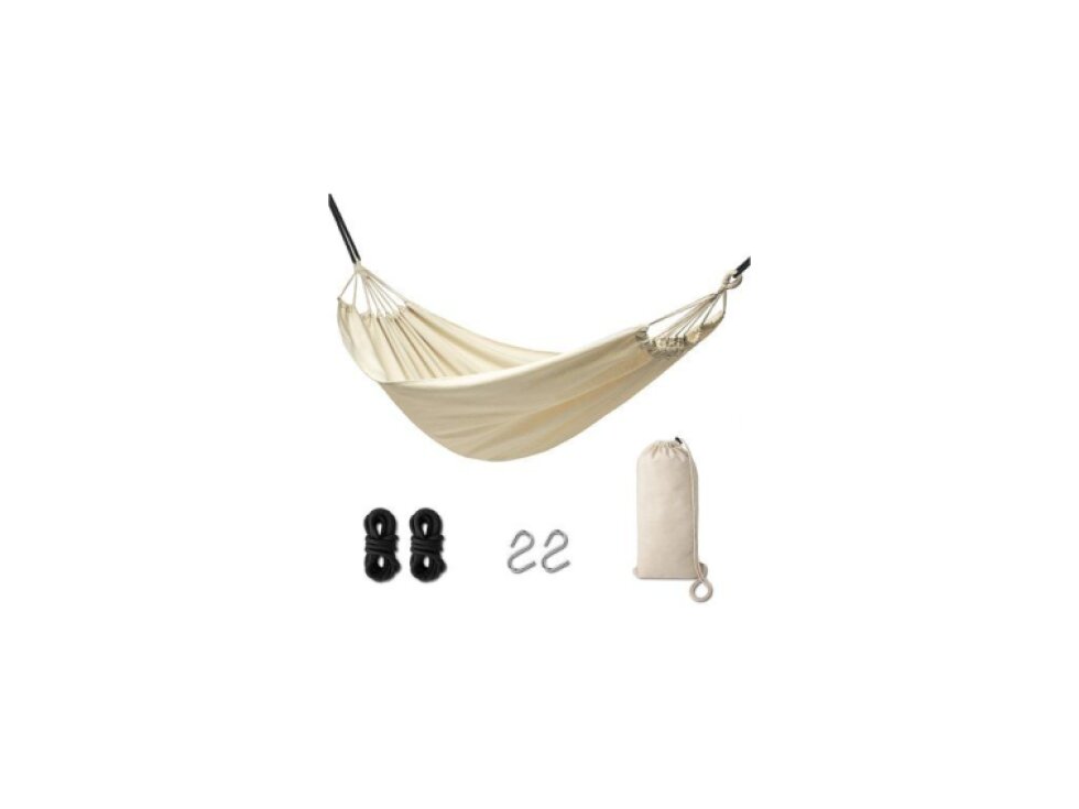 Zahradní houpací síť boho 200 cm ecru