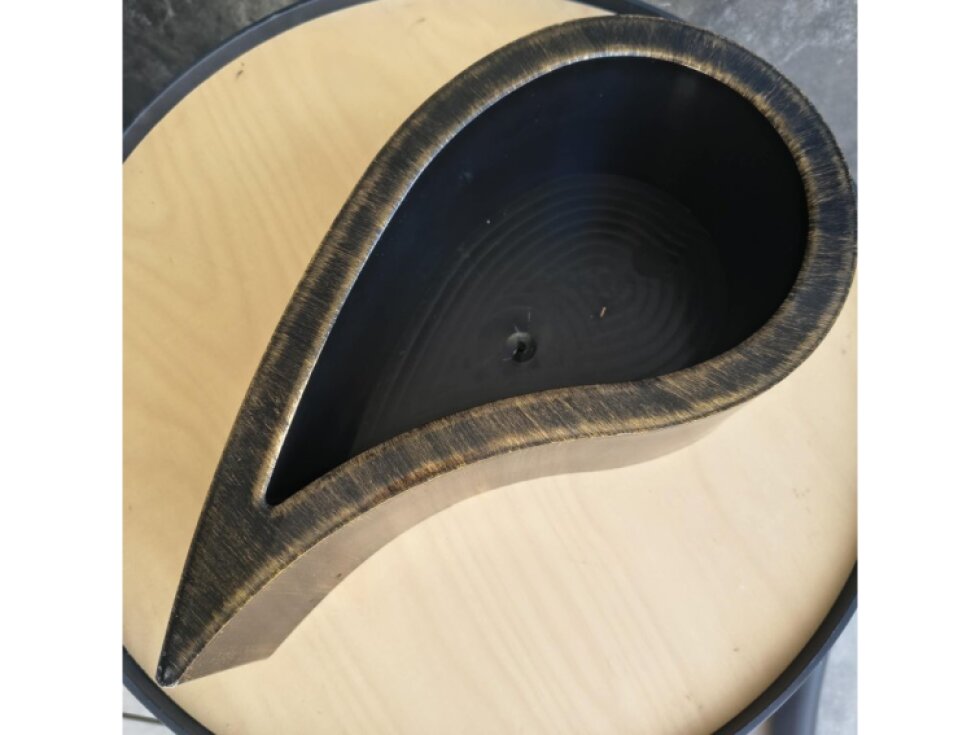 Luxusná nádoba na aranžovanie SLZA L 33x18x9,5cm čierno-zlatá