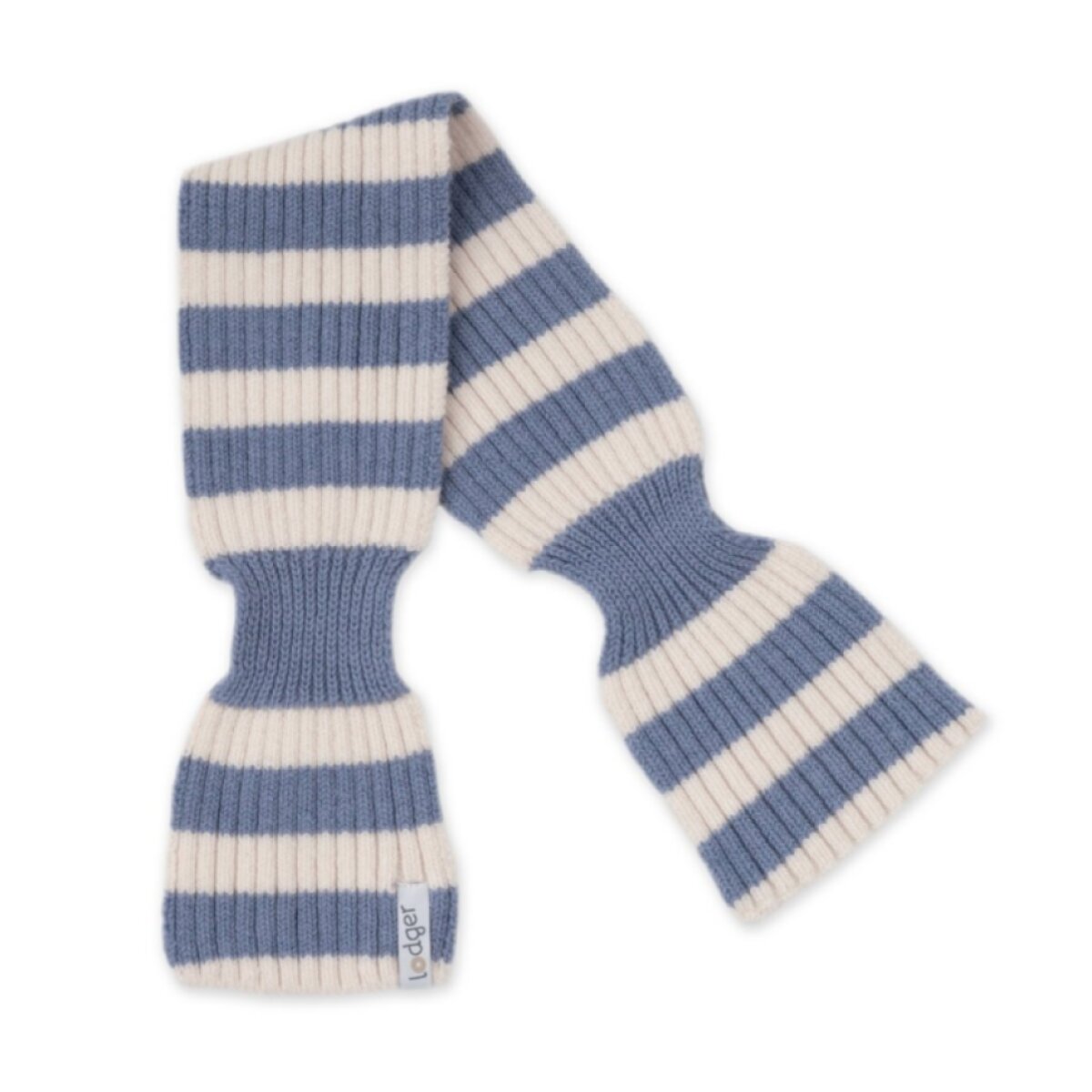 LODGER Šála Stripe Merino Stone