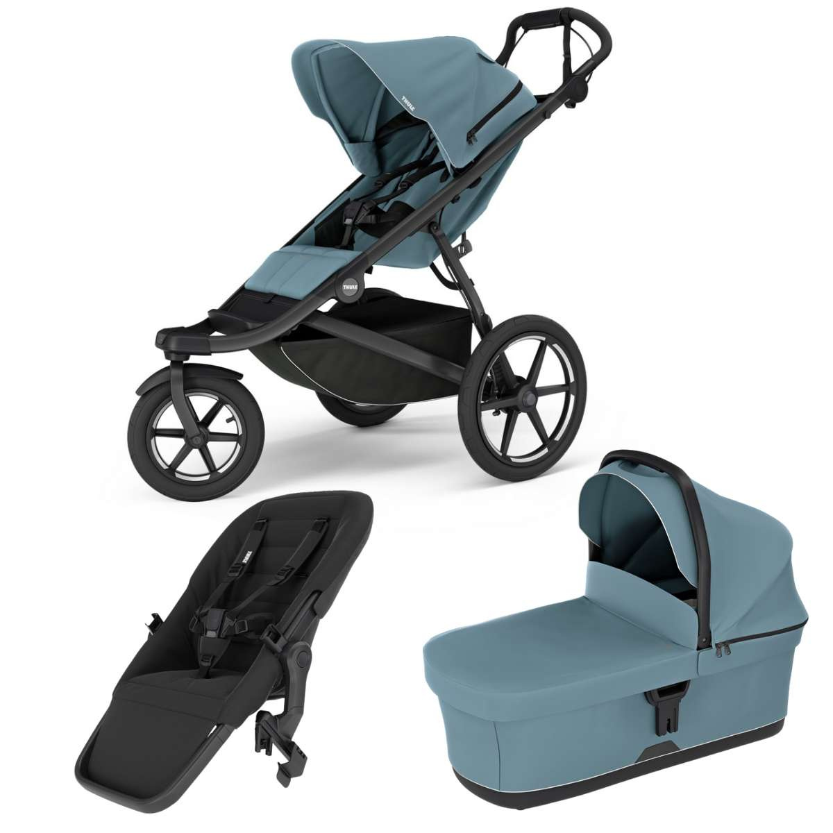 THULE Urban Glide 3 Kočárek od narození Set F - Mid Blue