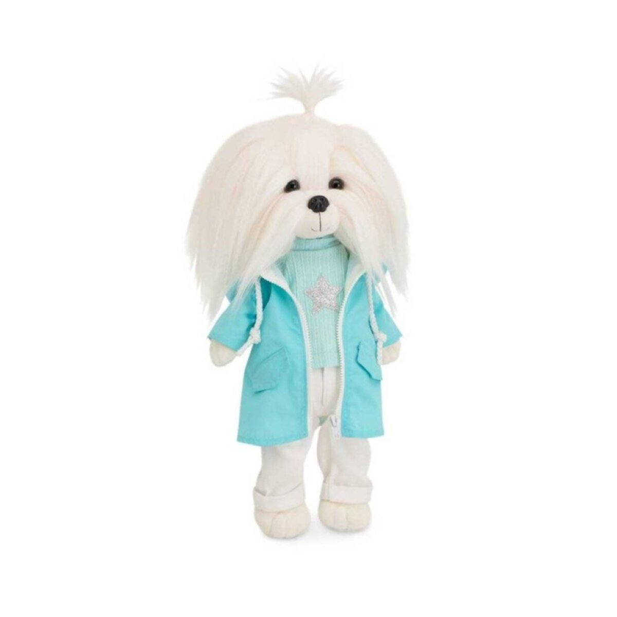 ORANGE TOYS Plyšový pejsek maltézská fenka Lucky Doggy Mimi Rainy Day