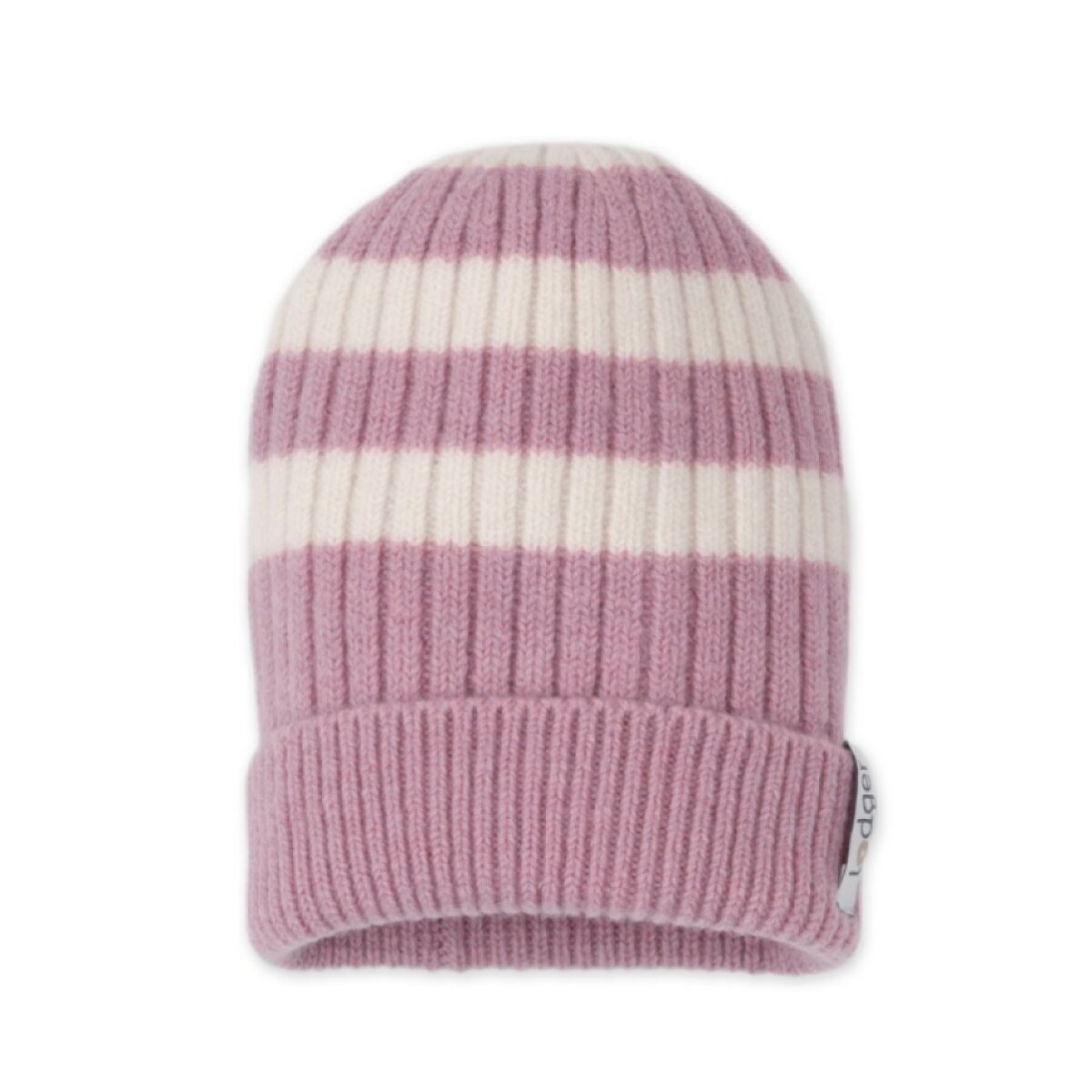 LODGER Čepice Stripe Merino Mauve