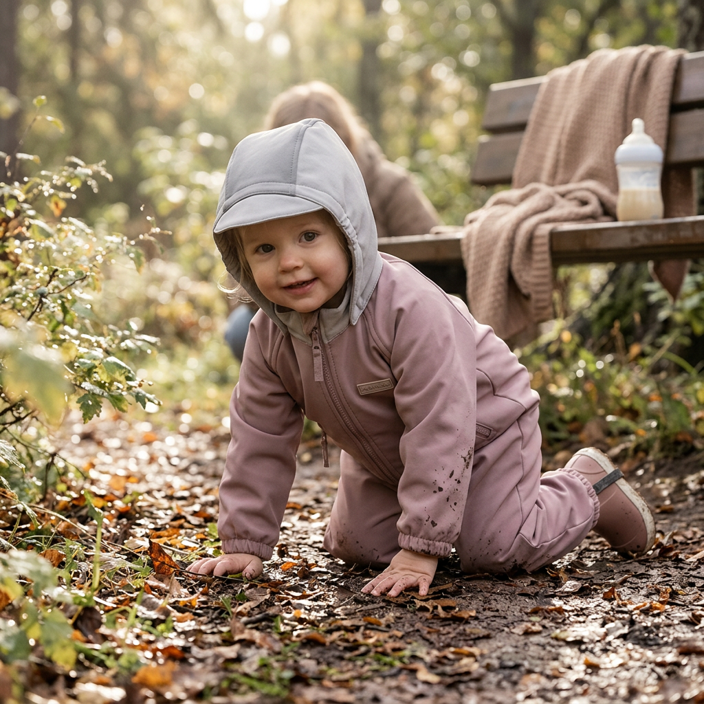 LEOKID Softshellová kombinéza Lilo Ash Rose