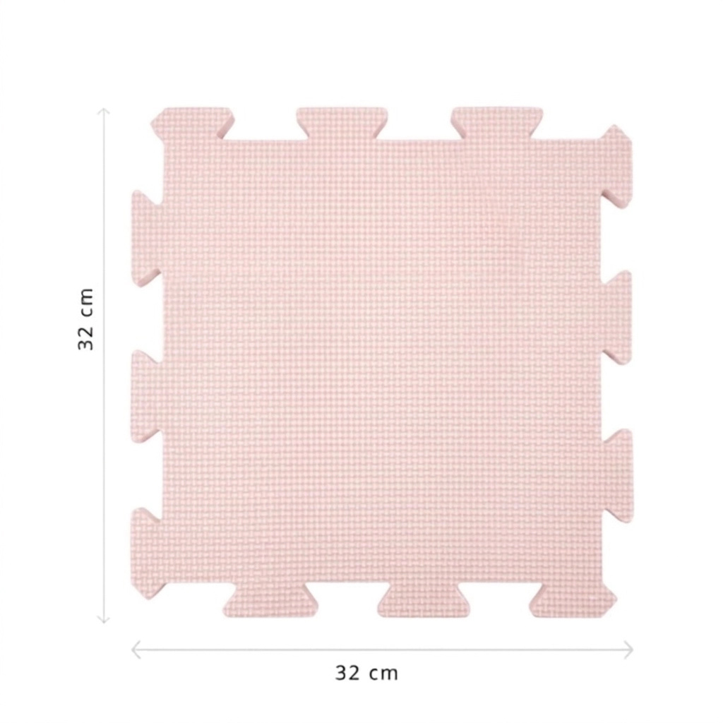 NIDO NIDO Pěnová hrací podložka Puzzle 36 ks 180 x 180 cm Vanilla/Taupe Pink/Caramel/Sandstone