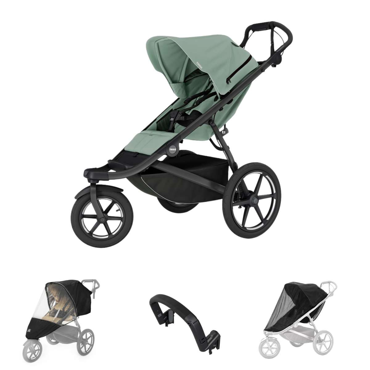 THULE Urban Glide 3 Sportovní kočárek s příslušenstvím D - Mist Green