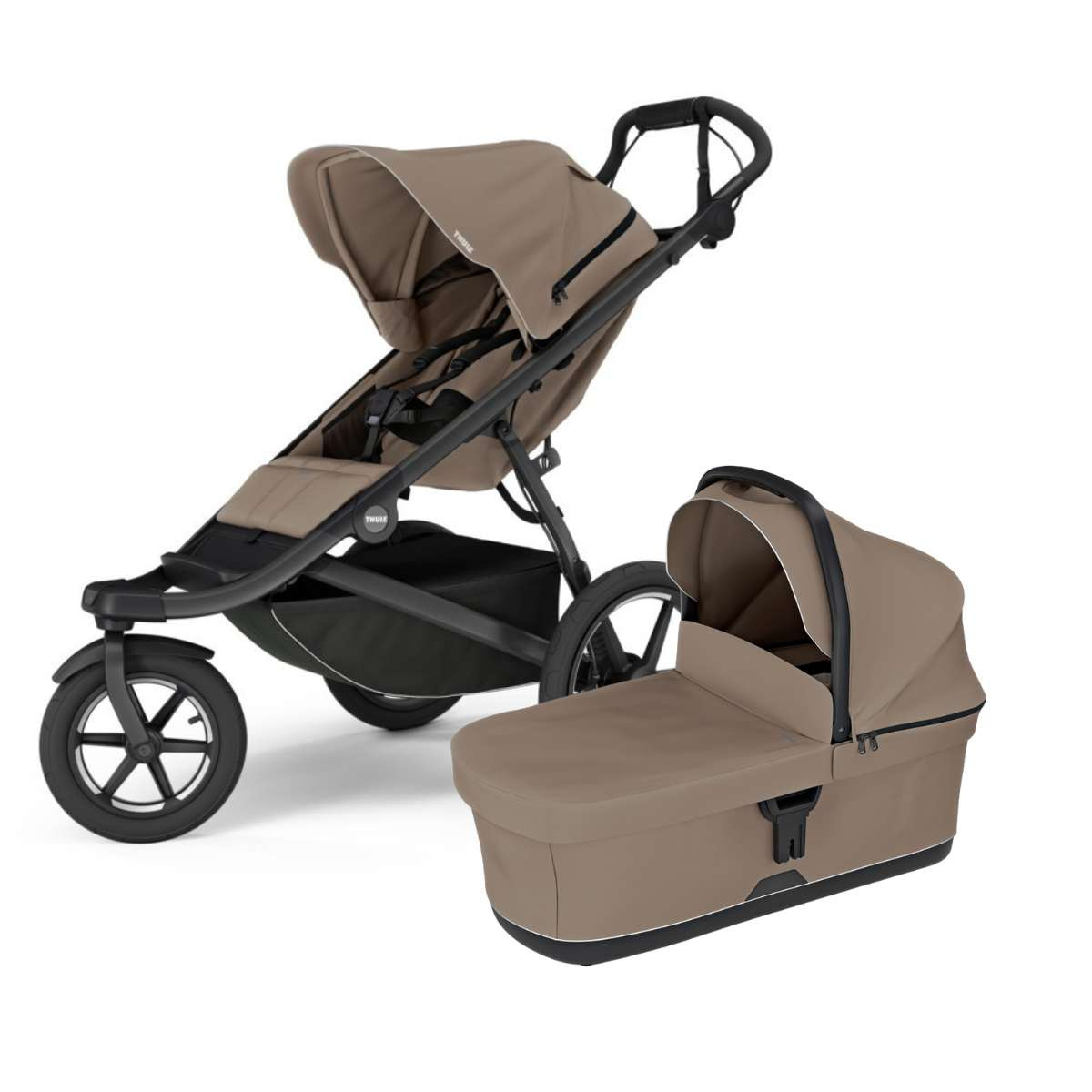 THULE Urban Glide 3 Kočárek od narození Set E - Tinted Taupe/Black