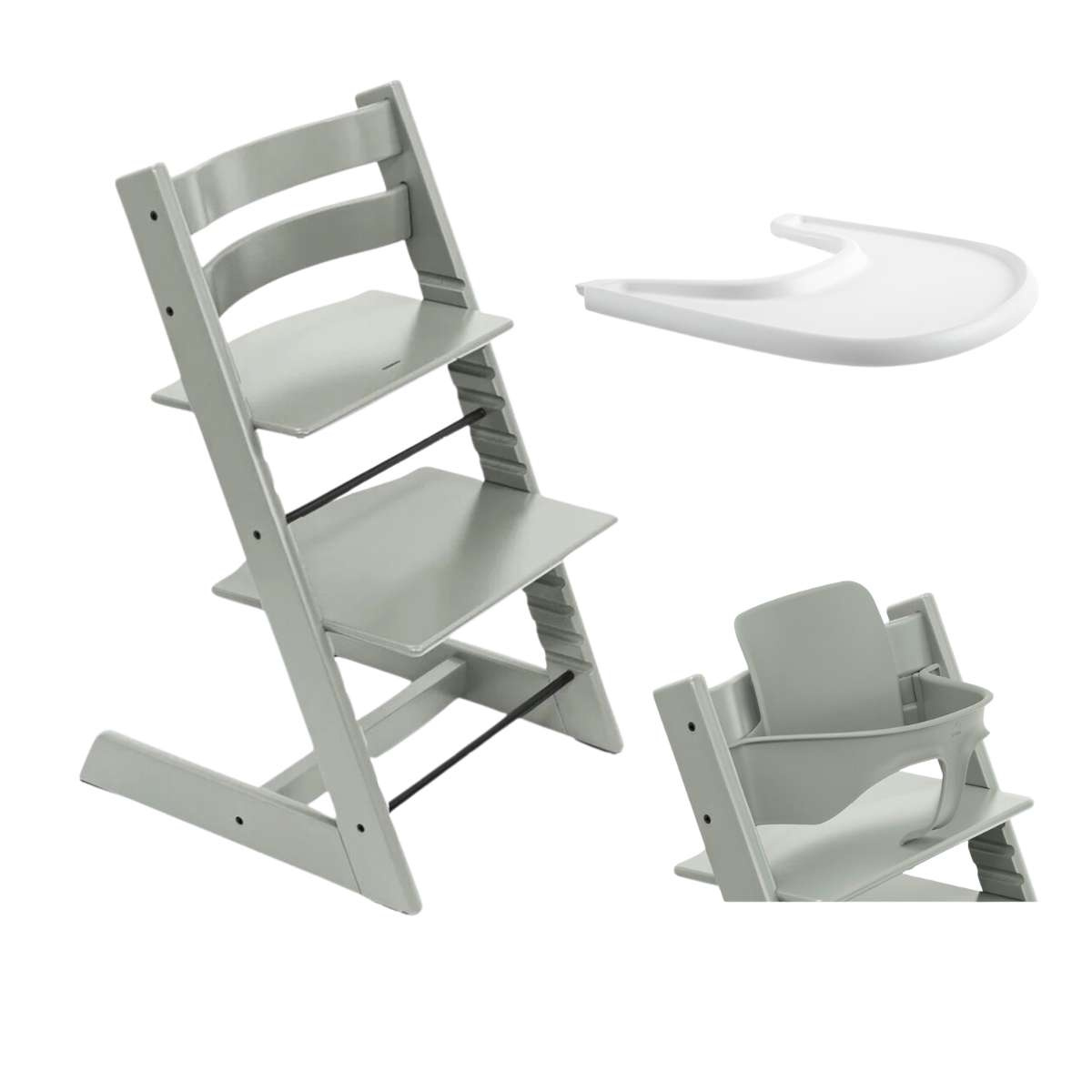 STOKKE Tripp Trapp Bundle + pultík Glacier Green