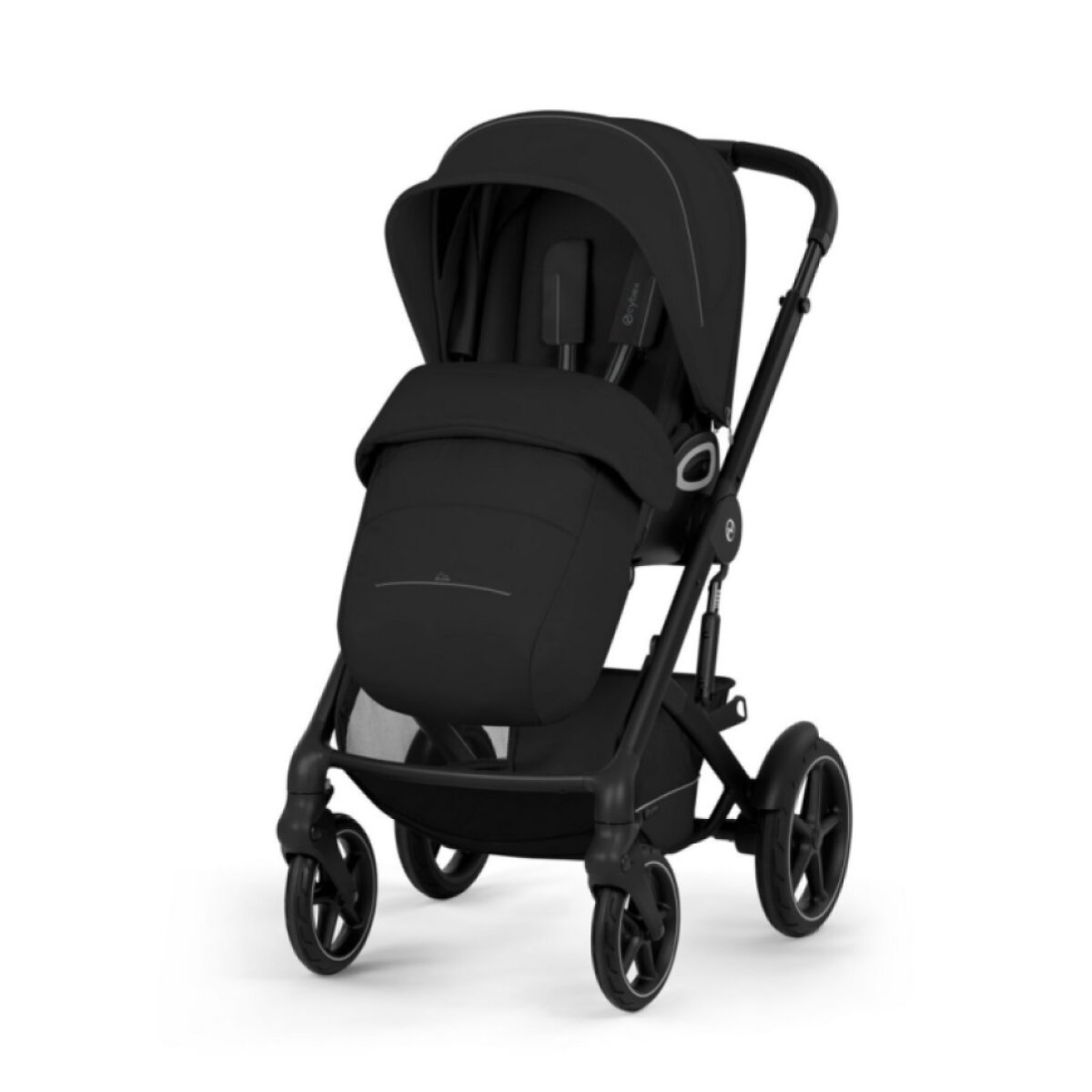 CYBEX Talos S Lux Kompletní kočárek se skládací korbičkou New Black/Moon Black