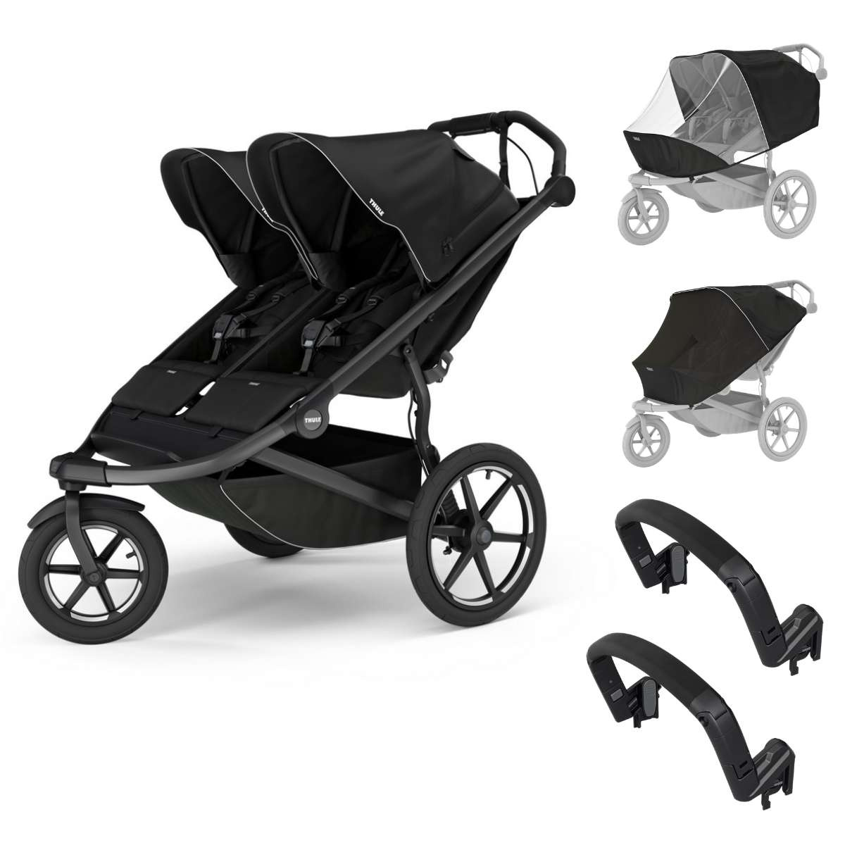 THULE Urban Glide 3 Double Sportovní kočárek s příslušenstvím B - Black