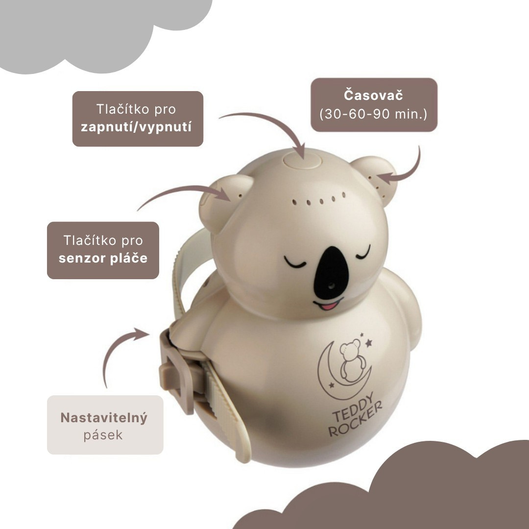 TEDDY ROCKER Houpadlo kočárku Koala