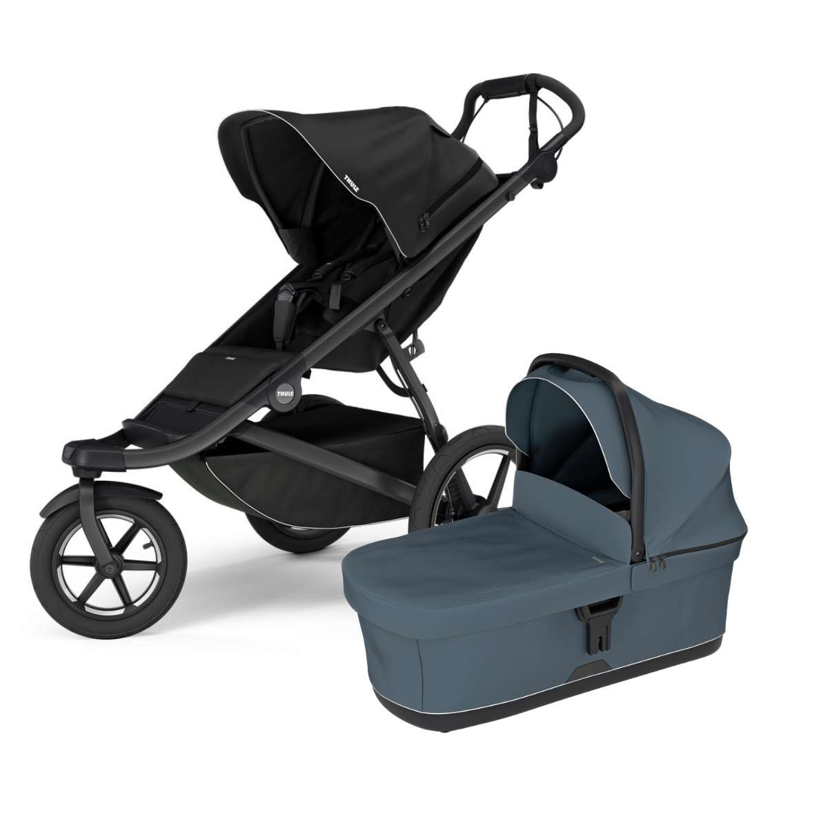 THULE Urban Glide 3 Kočárek od narození Set E - Black Dark Slate/Black