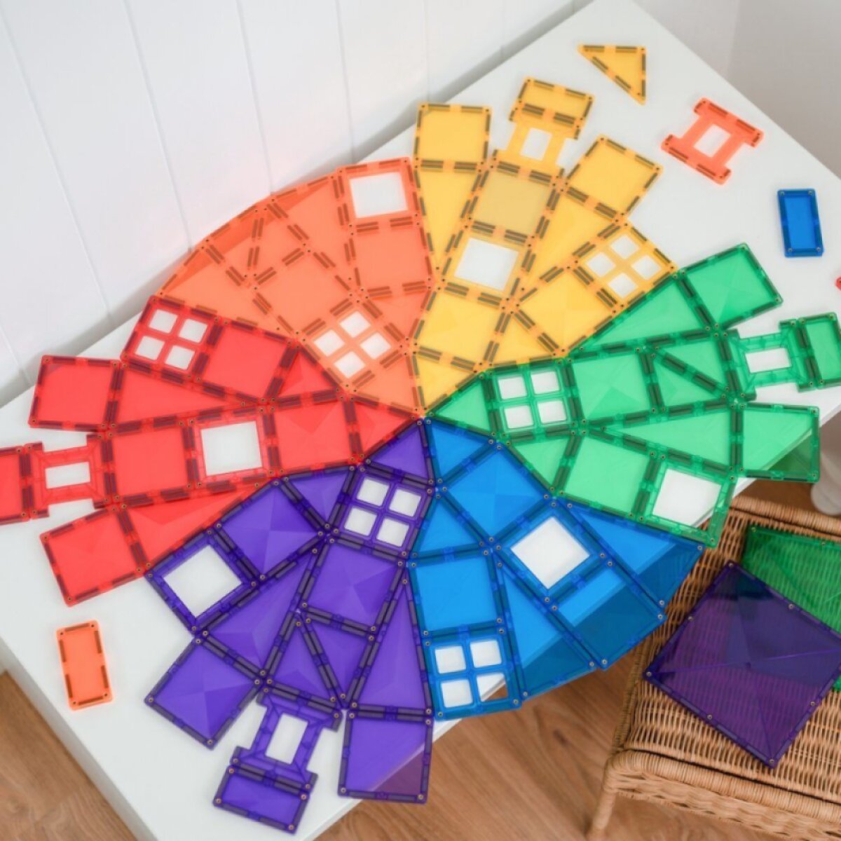 CONNETIX Magnetická stavebnice Rainbow Creative Pack 102 ks