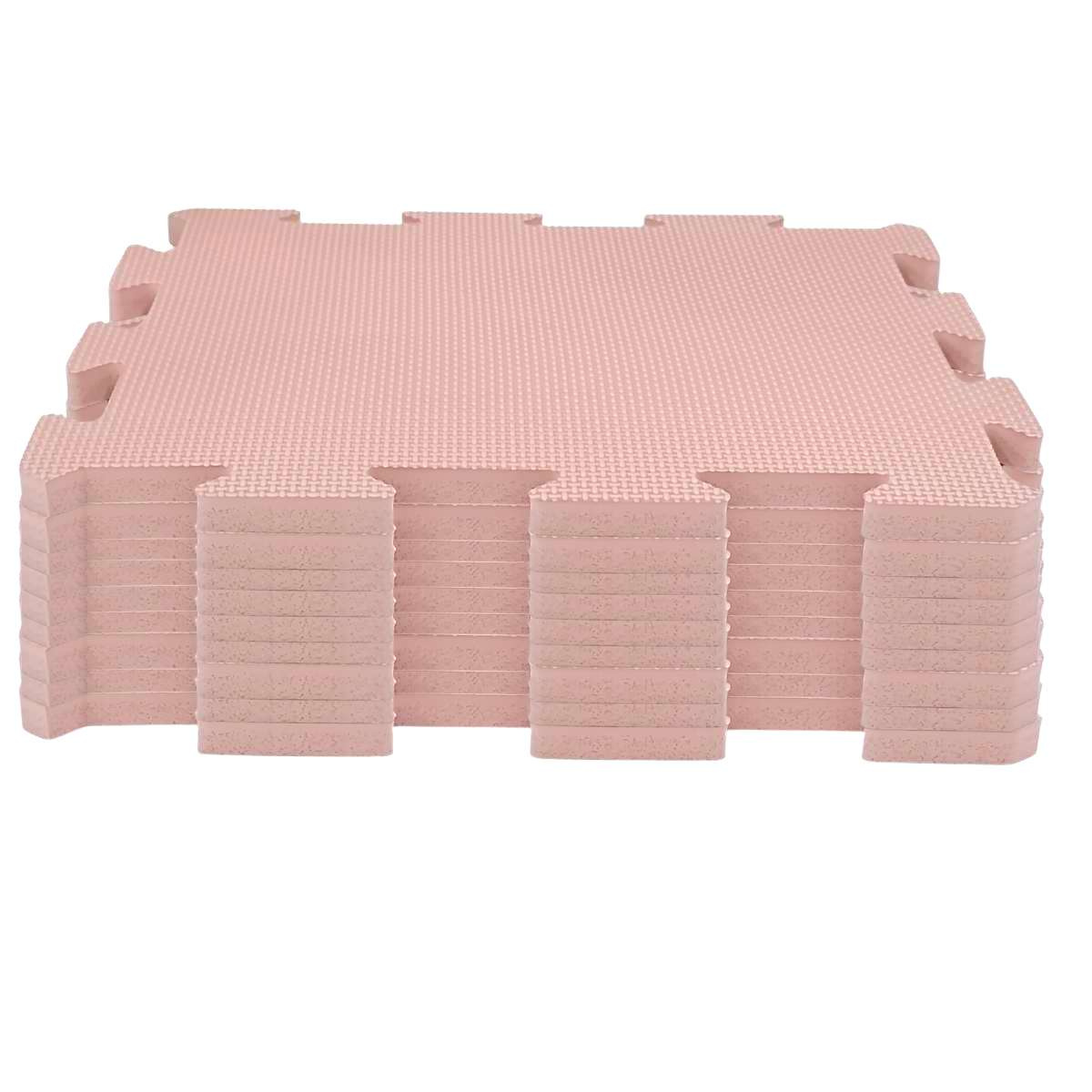 NIDO NIDO Pěnová hrací podložka Puzzle 9ks Taupe Pink