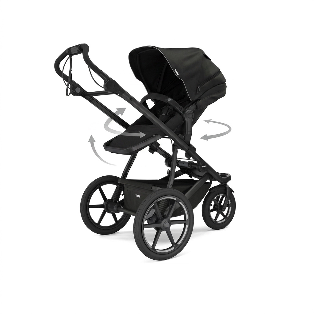 THULE Urban Glide 3 Kočárek od narození Set F - Tinted Taupe