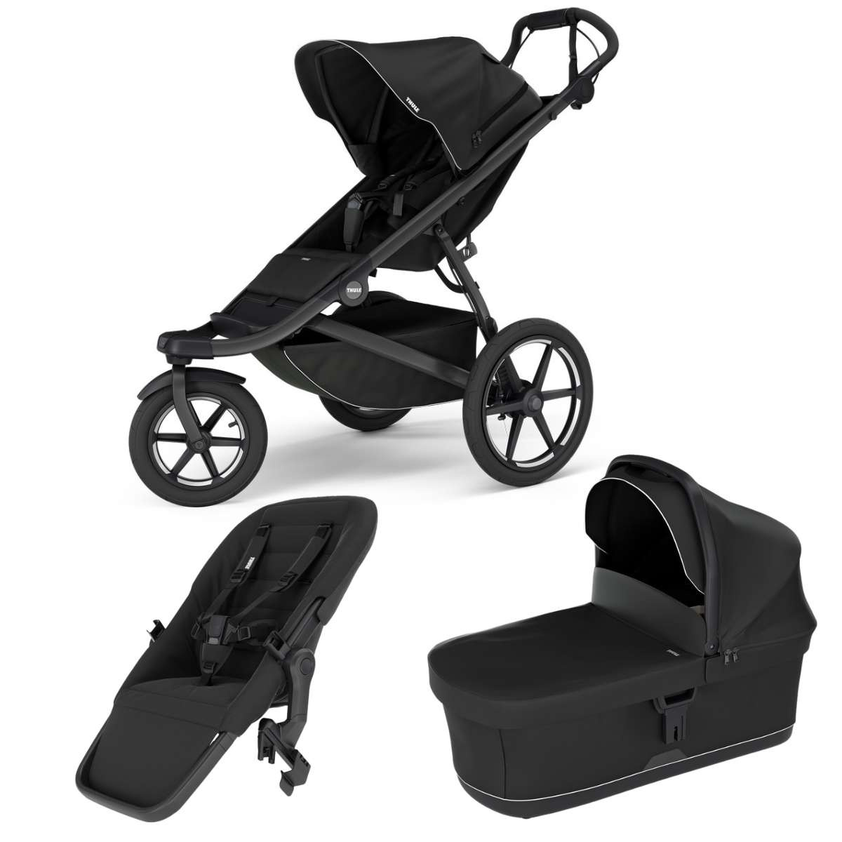 THULE Urban Glide 3 Kočárek od narození Set F - Black