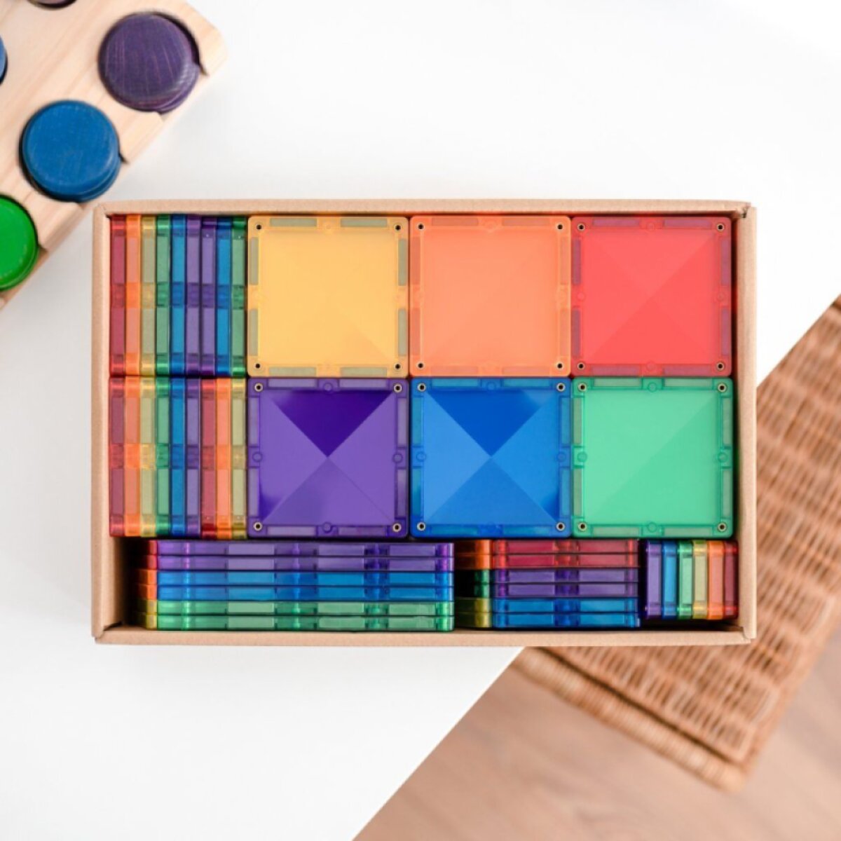 CONNETIX Magnetická stavebnice Rainbow Creative Pack 102 ks