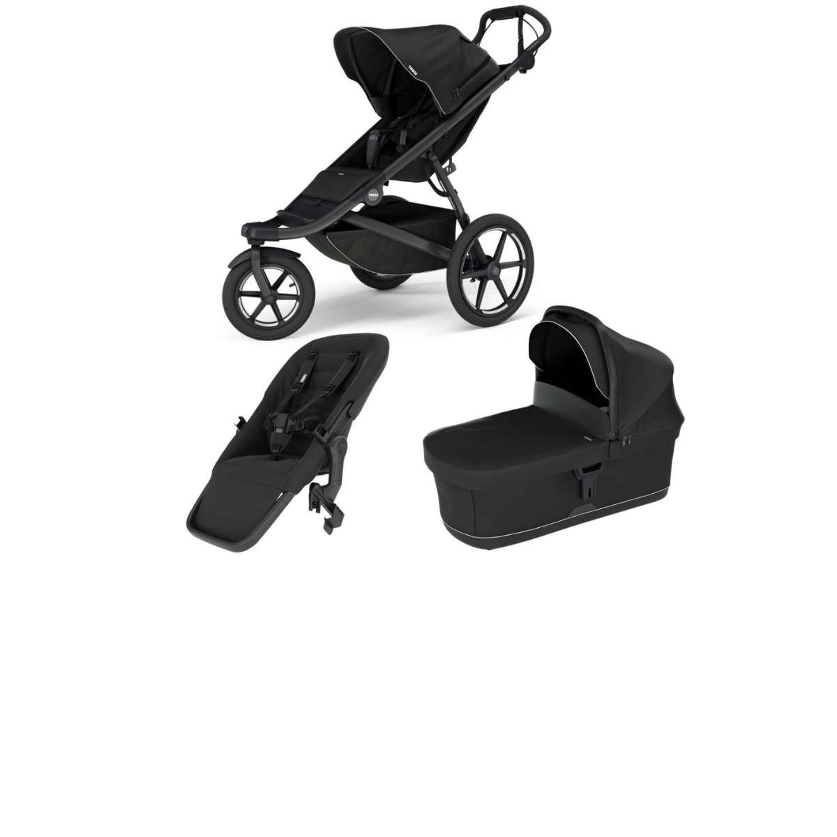 THULE Urban Glide 3 Kočárek od narození Set F - Black