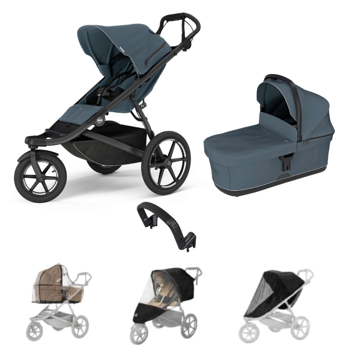 THULE Urban Glide 3 Kočárek od narození Set C - Dark Slate