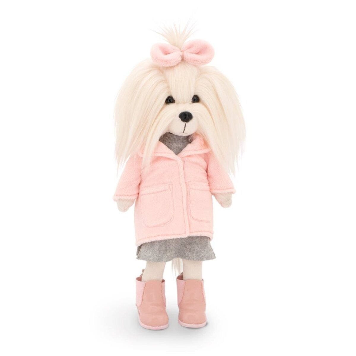 ORANGE TOYS Plyšový pejsek maltézská fenka Lucky Doggy Mimi Winter Fashion