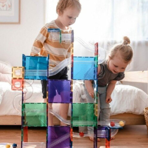 CONNETIX Magnetická kuličková dráha Rainbow Pack 92 ks