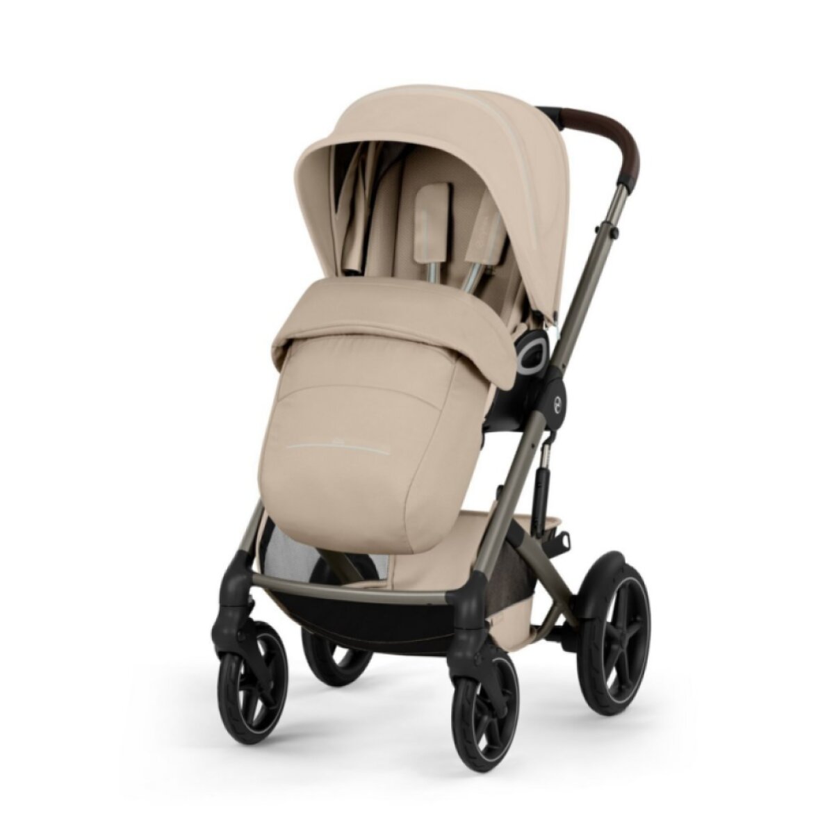 CYBEX Talos S Lux Kompletní kočárek se skládací korbičkou New Taupe/Almond Beige