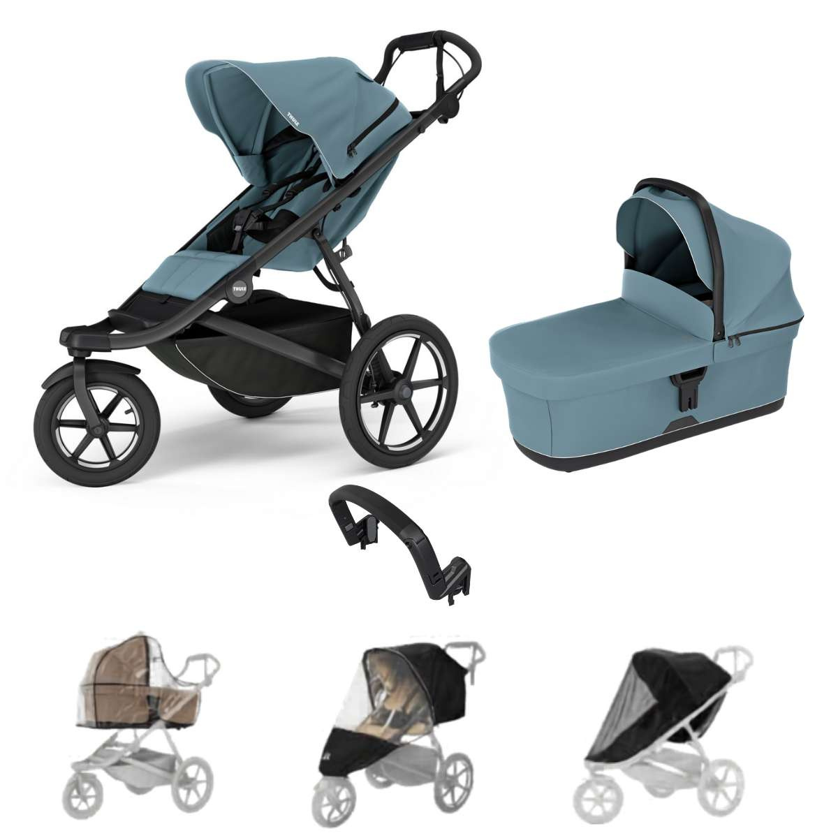 THULE Urban Glide 3 Kočárek od narození Set C - Mid Blue