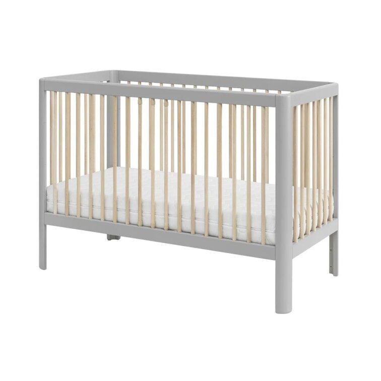 PINIO Pure Dětská postýlka 120 x 60 cm Grey