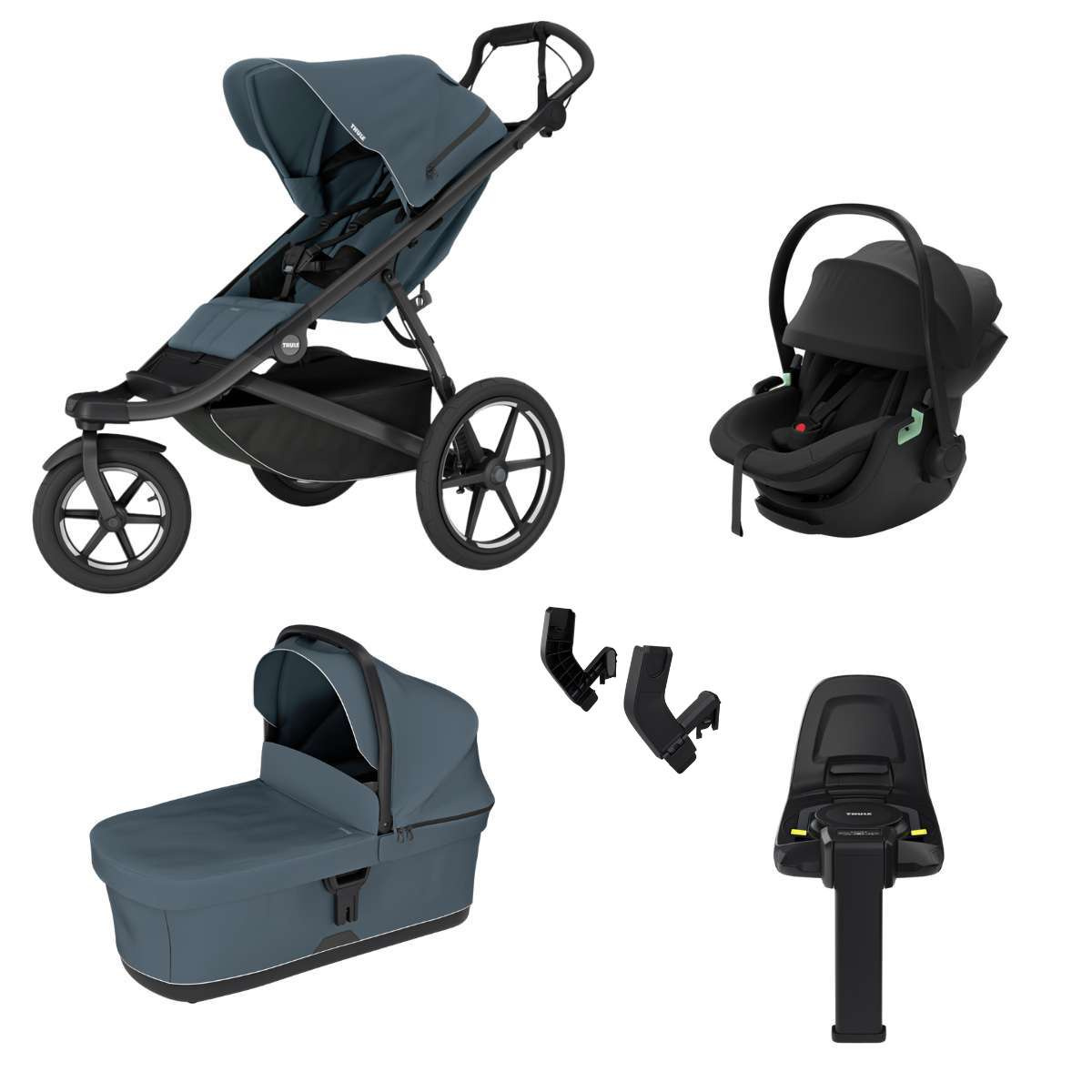 THULE Urban Glide 3 Kočárek trojkombinace Set A - Dark Slate